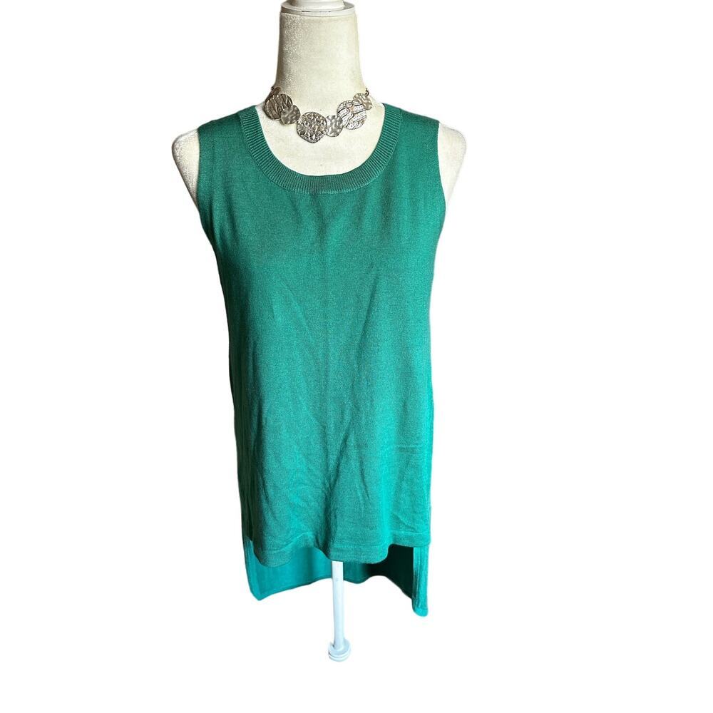 🇺🇸🍁 BUNDLE ONLY - 5/$15  The Limited Teal High-Low Sleeveless Sweater, Medium